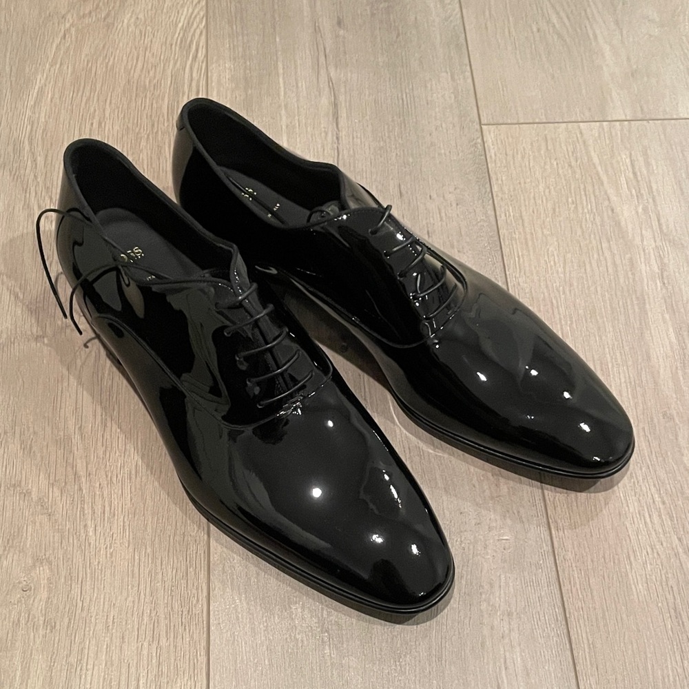 New Hugo Boss Patent Leather Men's Oxfords